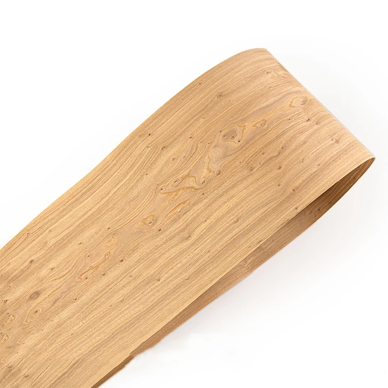 Impiallacciatura naturale personalizzata genuino nodo di olmo Burl di legno nodoso impiallacciatura a fette decorativa per mobili spessore 0.5mm grano dritto