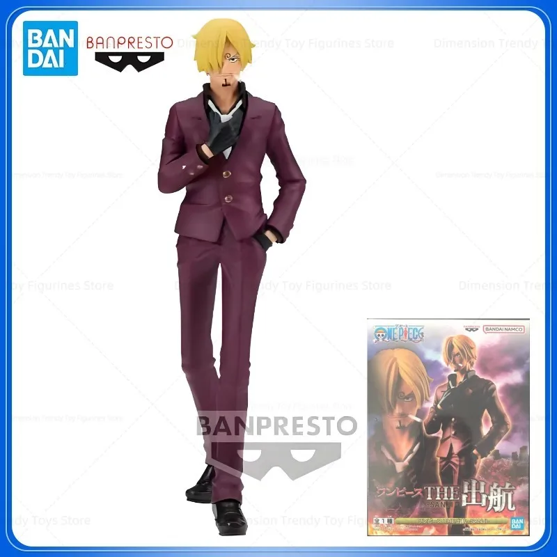 

In Stock Bandai BANPRESTO ONE PIECE Sanji THE Sailing PVC Anime Action Figure Model Collection Toys Gift DT