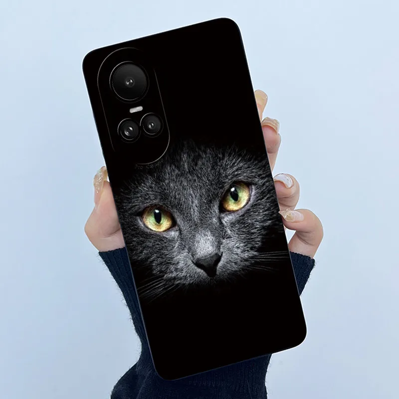 حافظة لهاتف اوبو رينو 10 برو 5G حافظة بسيطة على شكل زهرة فوندا حماية كاميرا من السيليكون السائل غطاء خلفي ناعم لهاتف اوبو رينو 10 برو #6