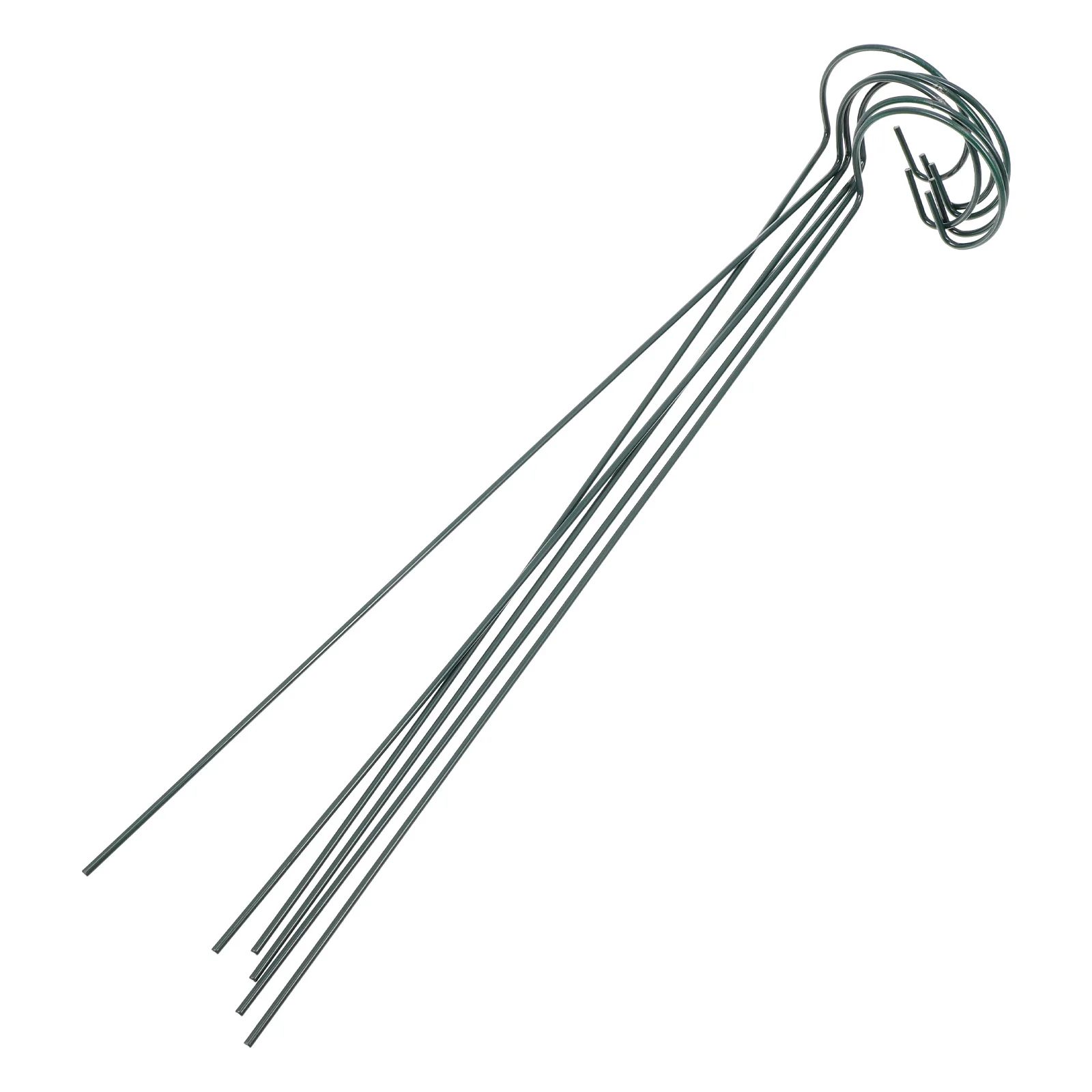 

6 Pcs Plant Support Stakes 16 Inch Iron Climbing Stands for Flower Pot Rose Vine Trellis Gardening Durable Smooth