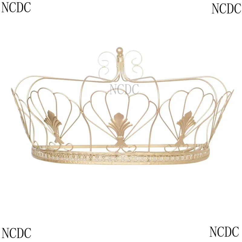 lit-europeen-fille-enfants-chevet-decoratif-couronne-rideau-tissu-affichage-moustiquaire-support-avec-crochet