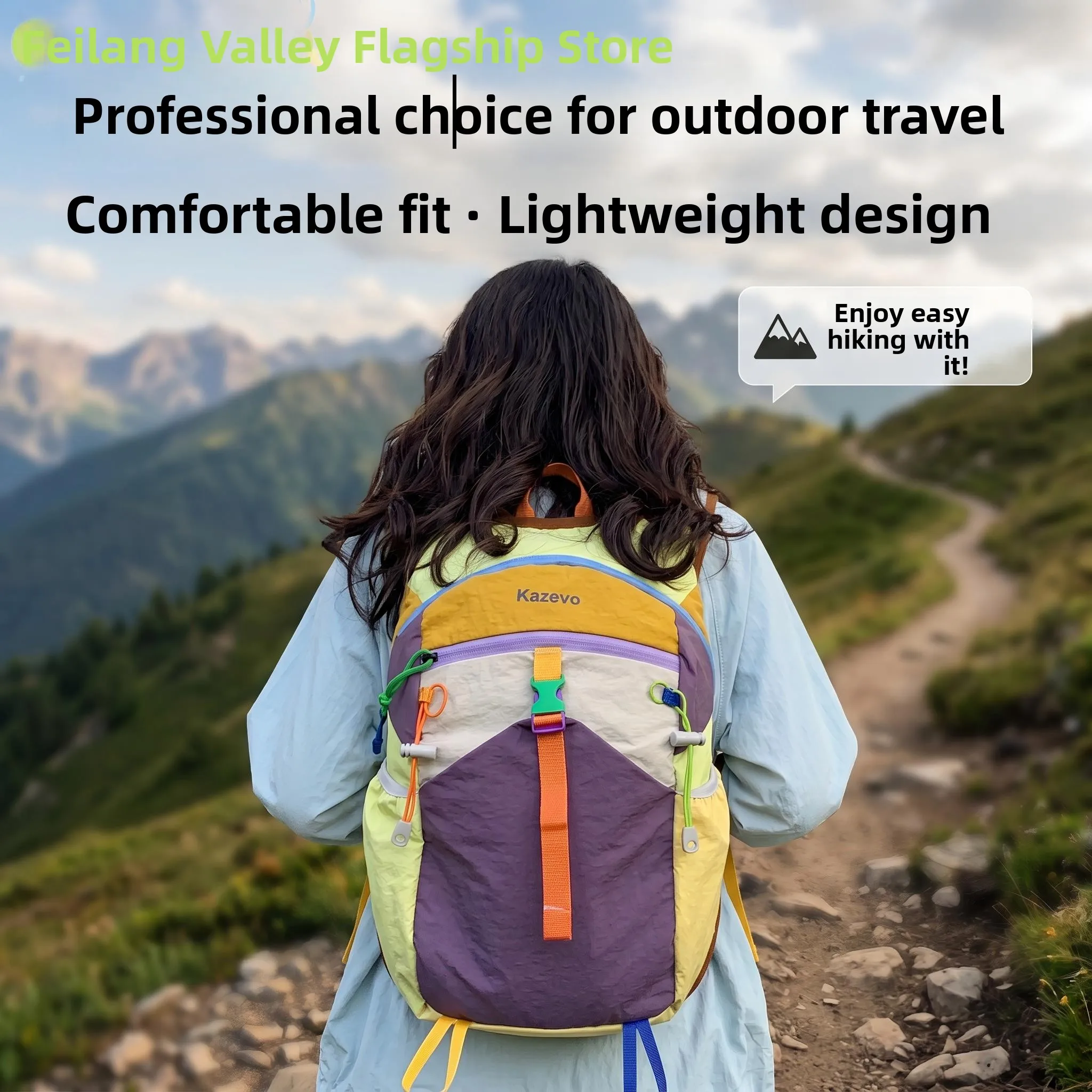 Lightweight Outdoor Travel Backpack Men's Hiking Mountain Climbing Small Bag Riding Sports Bag Dual Shoulder Tourist Bag