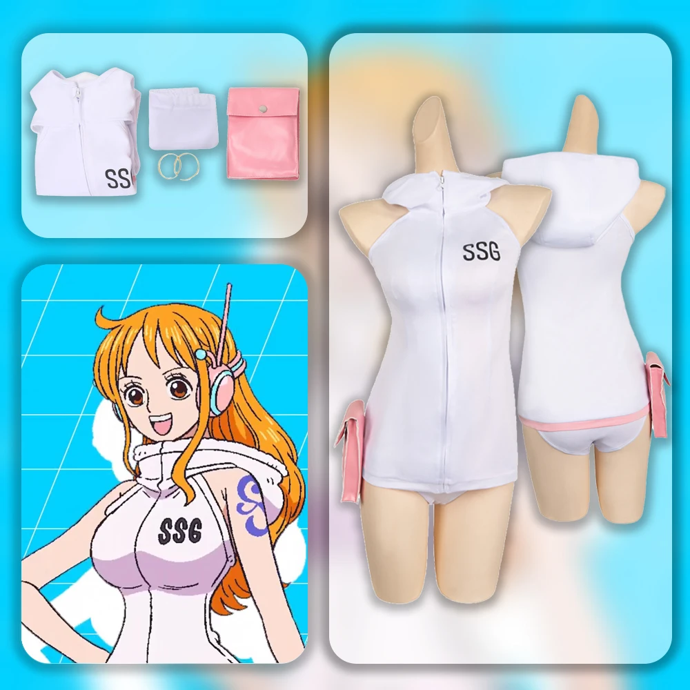 Traje de Cosplay de Anime Piece Cos Nami, traje de fantasía, accesorios para adultos y niñas, juego de rol, Halloween, Carnaval