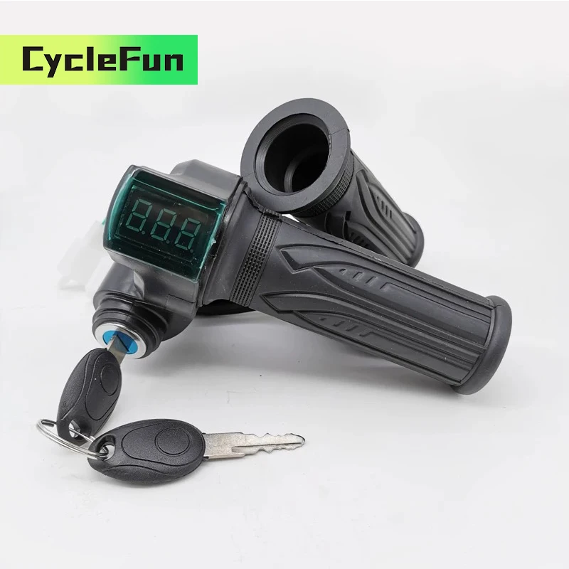 

Universal 12v-99v Throttle With Power Switch LCD Display Accelerator For Electric Scooter Motorcycle Ebike Accessories
