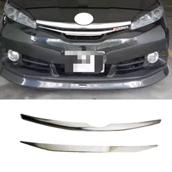 Tiras cromadas decorativas para parachoques delantero y trasero, para Toyota wish 2016-2021