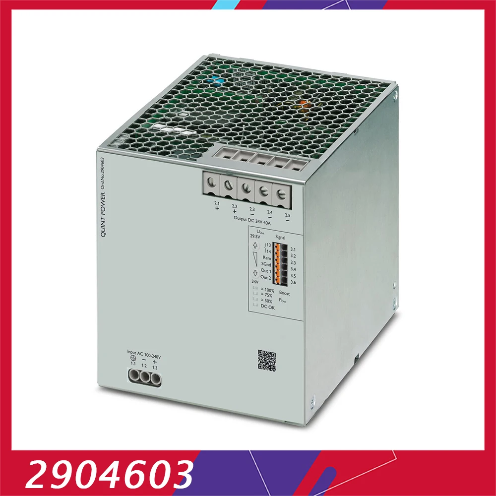 

2904603 QUINT4-PS/1AC/24DC/40 QUINT POWER 24 В постоянного тока/40 А Импульсный источник питания Быстрая доставка работает отлично