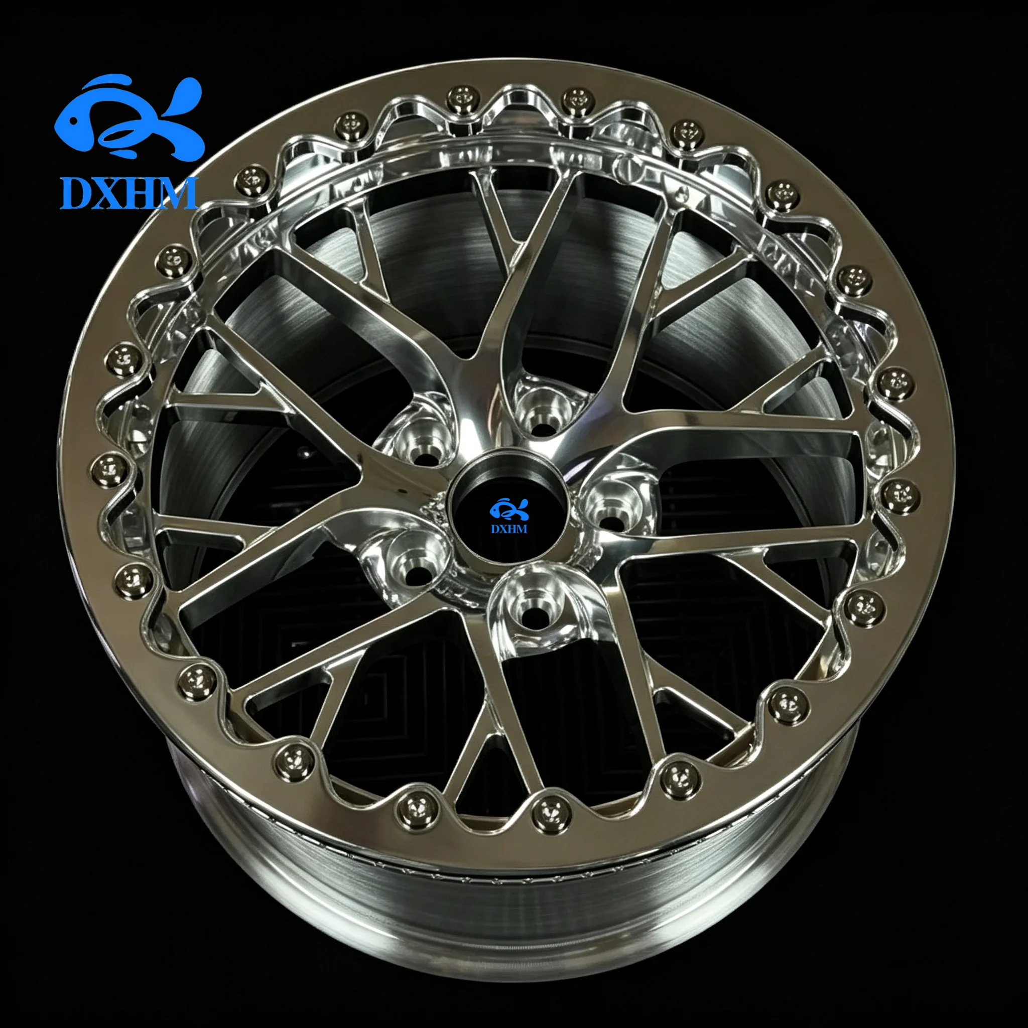 Polished Beadlock 15 17 18 20 Inch Offroad Rims 4x415x10 Offroad Wheels Aluminium Alloy Wheels for Jeep Comanche MJ