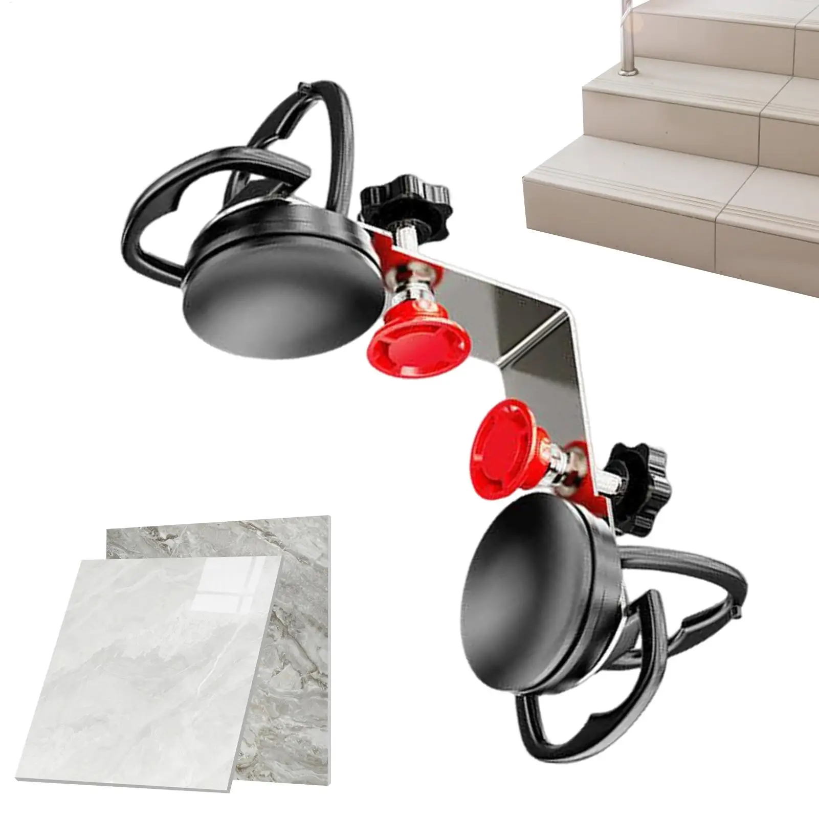 Heavy Duty Suction Cup Floor Clamp 90 Degree Gap Fixer Tool for Granite Marble Quartz Stone Slab Joining Alignment Repair