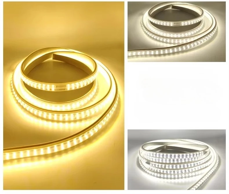 AC220V 220V LED SMD 2835 Dual Row 180LEDS/m Arc Shaped Waterproof Linear Light Strip Soft Flexible Neon Lamp lighting Outdoor