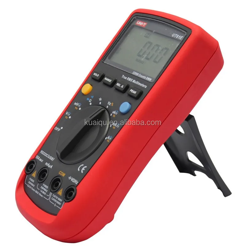 

UNI-T UT61E 22000 Counts True Rms AC DC Voltage Current Resistance Capacitance Tester Digital Multimeter with RS232C Cable