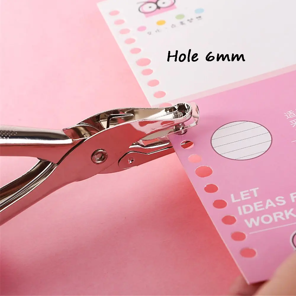 

Handle Circle Shape Scrapbook Paper Cutter Single Hole Hole Punch Hand Tool