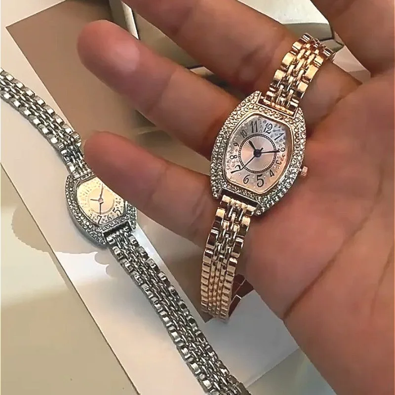 

Женские роскошные модные кварцевые часы с цифровой шкалой, подходящие для повседневной одежды, подходящий подарок для нее, Relogio Feminino