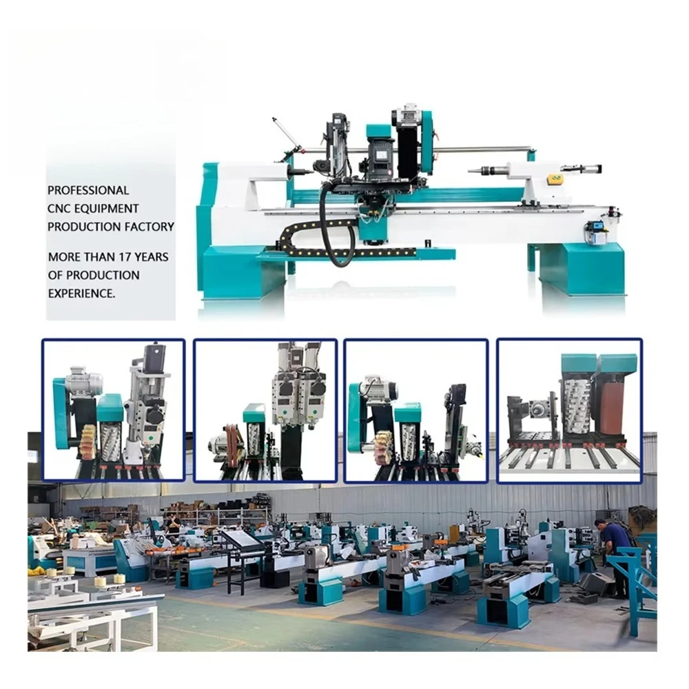 Multifunctional 4KW 4.5kw 5KW stamping turning automatic numerical control woodworking lathe construction machine