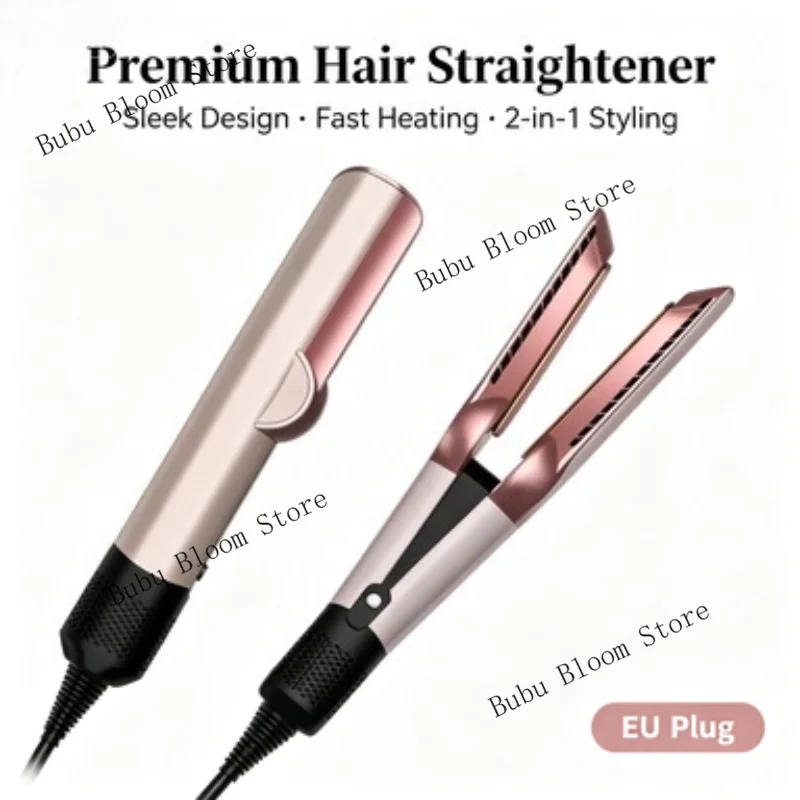 Sèche-cheveux et lisseur double fonction, soin aux ions négatifs, réglage de la chaleur réglable, séchage rapide, lissage des cheveux, appareil compact et léger pour les voyages, usage domestique quotidien
