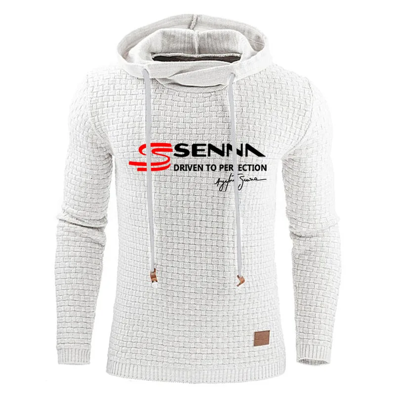 Autumn Ayrton Senna Fashion hoodie Men Retro Harajuku Solid Color hoodie High Street Hoodie sweatshirt Casual Loose pullover