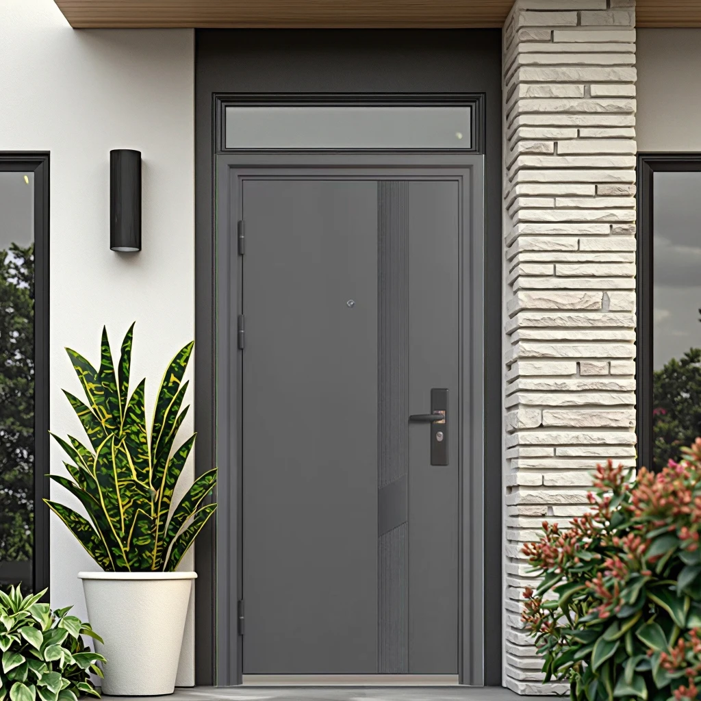 

Декоративный интеллектуальный перевод, умное хорошее освещение, кражность дома, цинковая внешняя двойная входная стальная дверь