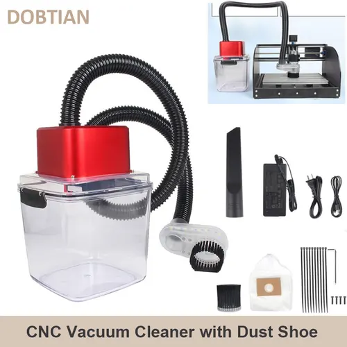 Zapata de polvo de husillo para cnc 4030 TTC450 Serie, enrutador CNC, limpiador de aire, recolector de chips, Extractor de máquina de grabado CNC de polvo