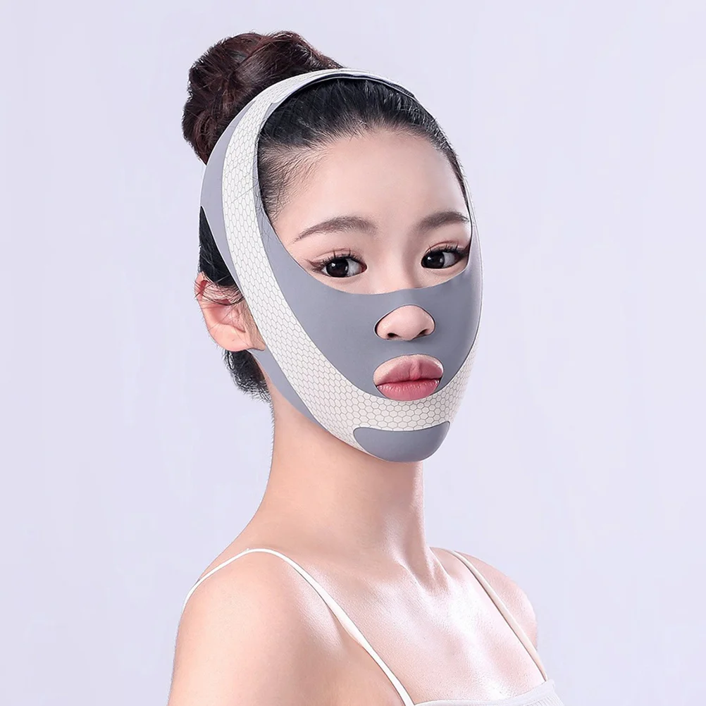 V-vormig gezichtsliftapparaat Draai kaaklijn Dubbele kin Reducer Gezichtscontourmasker Afslankband Draagbaar Unisex