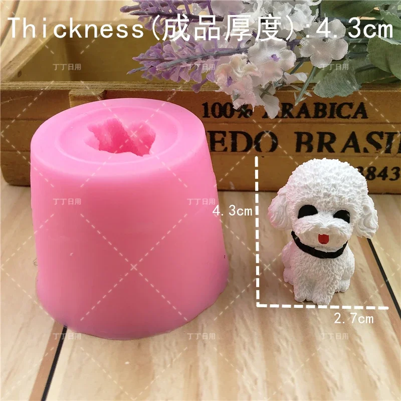 3D Dogs shape silicone fondant cake decorating mold Corgi Bulldog chocolate polymer clay mould animal cake tool for bakeware