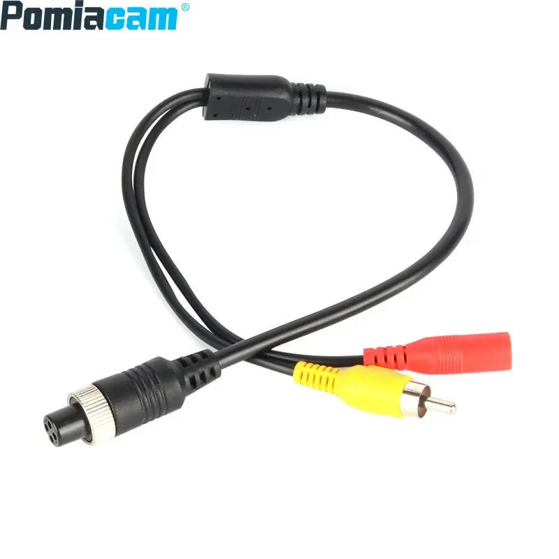GX12 Four-core Aviation Head Camera Host Conversion Cable Vehicle Monitoring Pure Copper Video Cable RCA/DC/BNC Adapter Cable