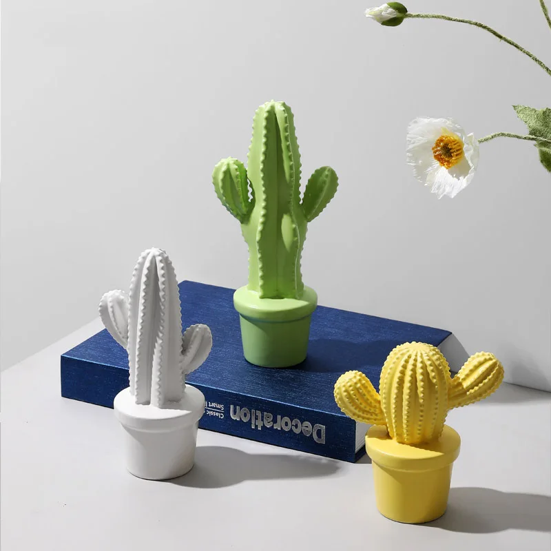 Nordic Modern Minimalist Ceramic Cactus Decoration Creative Desktop Home Decoration