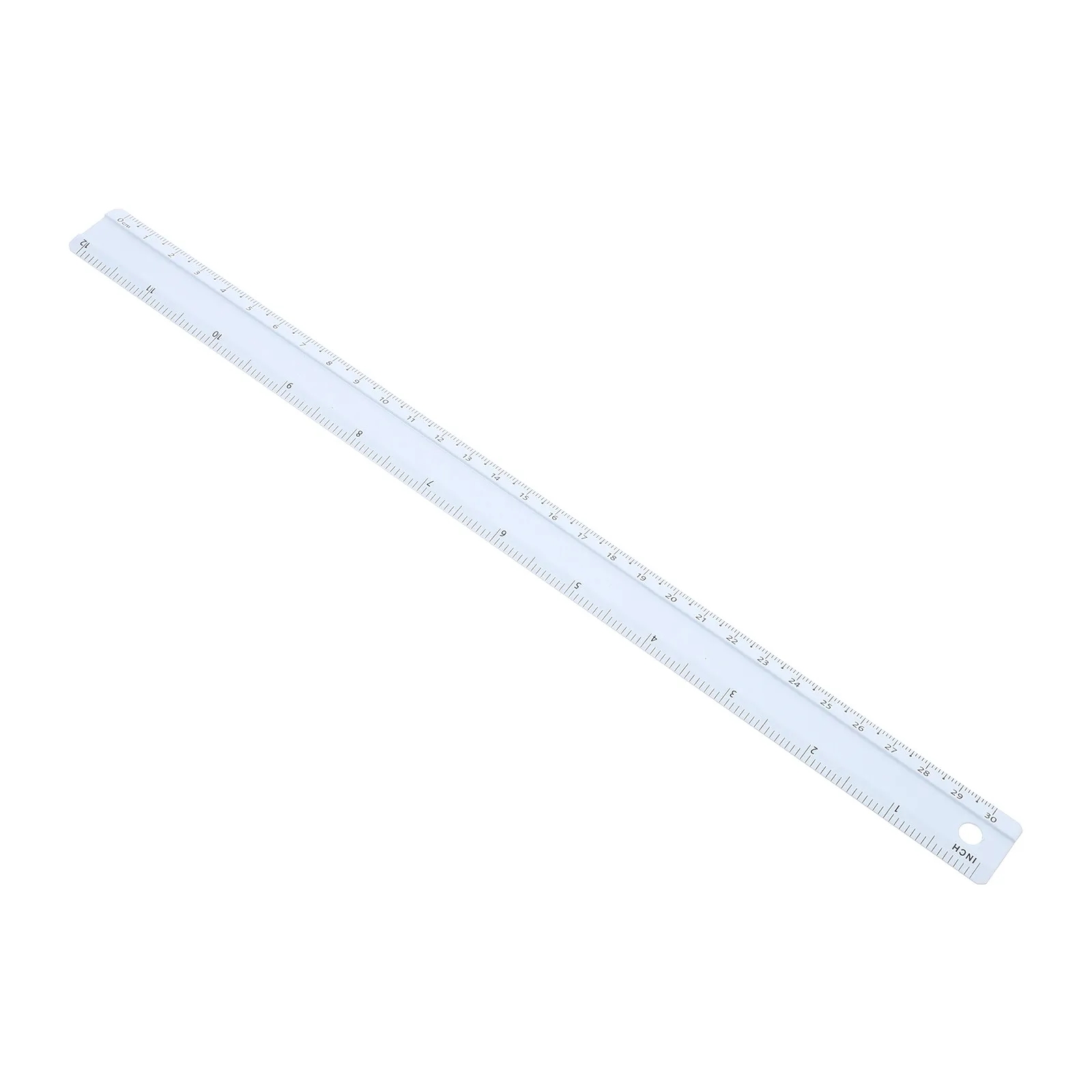 Aluminum Alloy Straight Ruler 30Cm Sturdy Lightweight Measuring Tool Drawing Accessory Bookmark Writing Aid Math Ruler