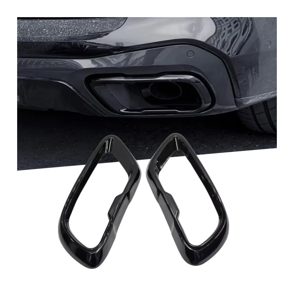 

Car Exhaust Tip Cover For BMW X5 X6 X7 G05 G06 G07 19-24 SUS304 Exhaust Pipe Tail Pipe Cover Upgrade To M60i Muffler Tip Nozzle