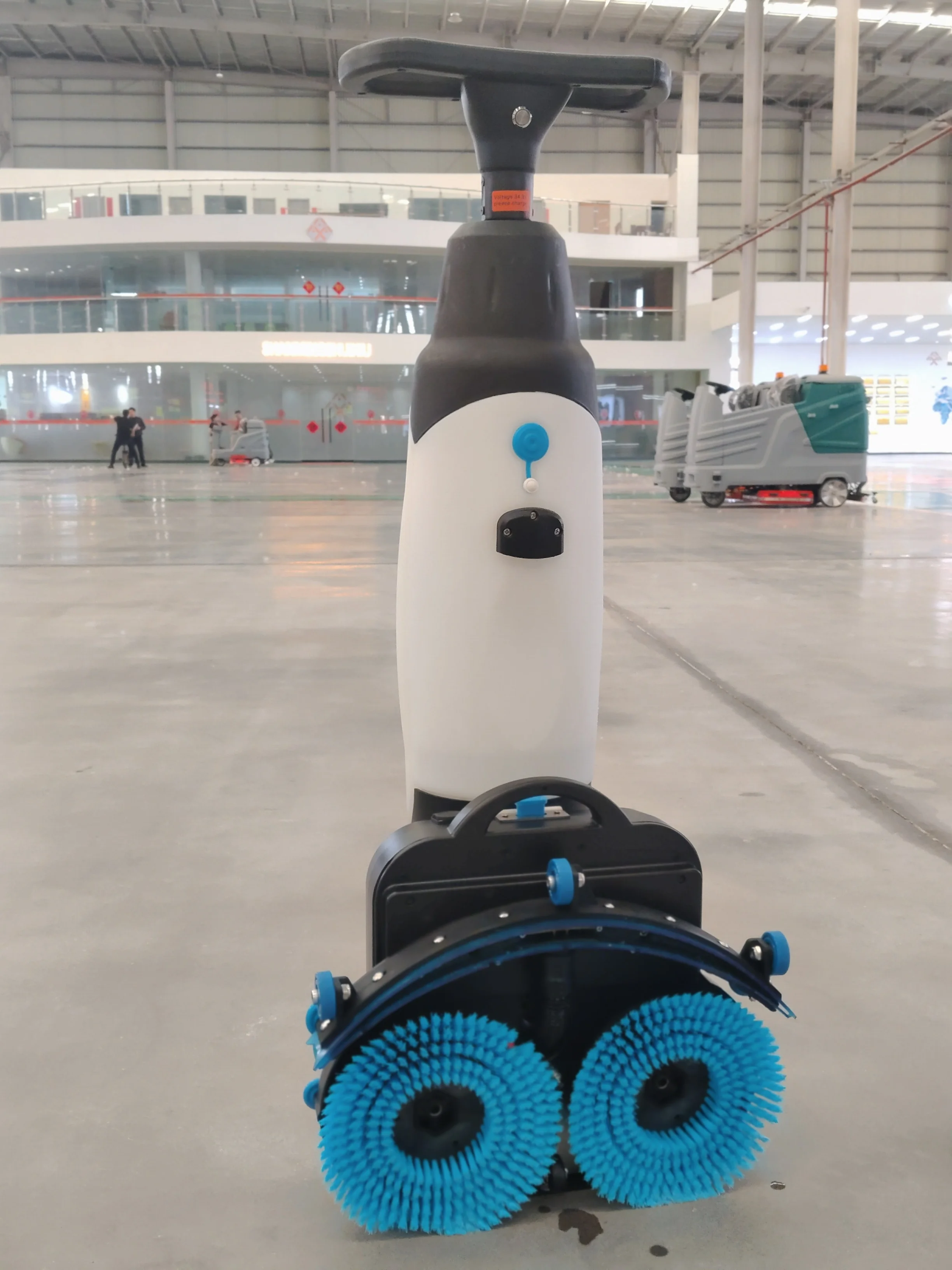 430mm Mini Hand Push Electric Floor Sweeper, High Efficiency & Long Battery Life