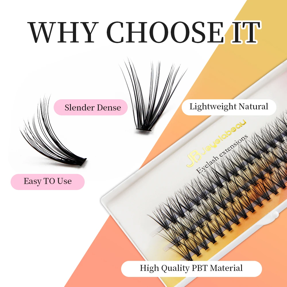 الطبيعية 30D/40D DIY العنقودية جلدة 60 حزم الفردية رموش بالمنك لاش رقيق ماكياج Cilias لوازم