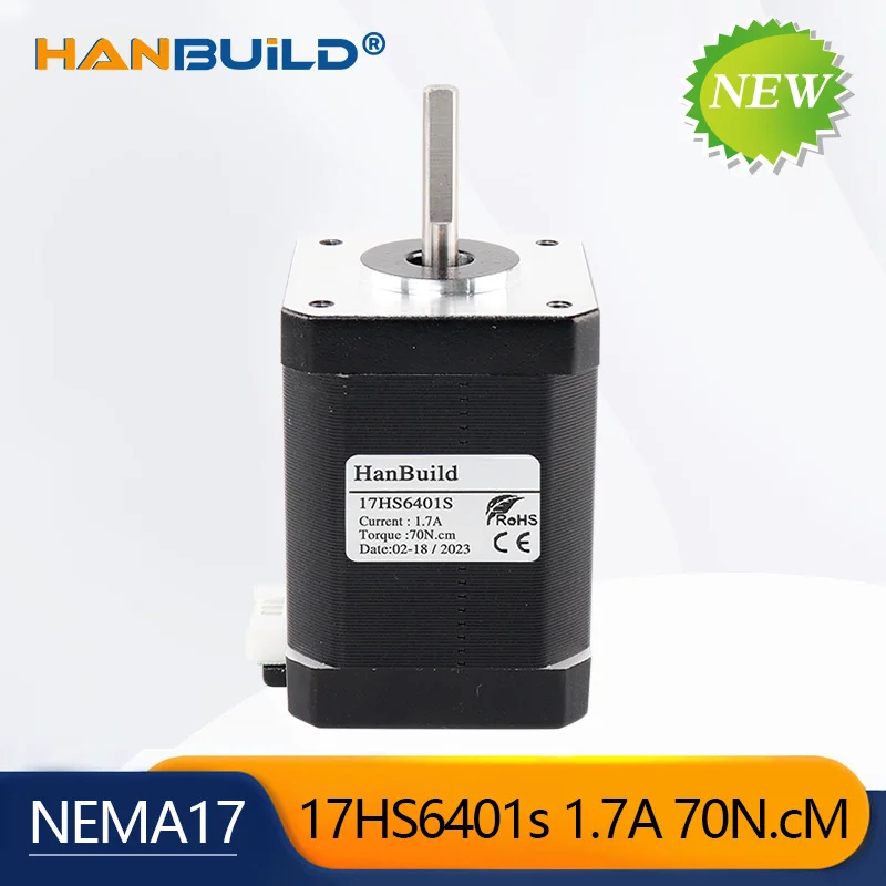 

1pcs 4 lead Nema17 Stepper Motor 1.7A 70N.CM 17HS6401S 42 motor Nema 17 motor 42BYGH 60MM for CNC XYZ 3d printer