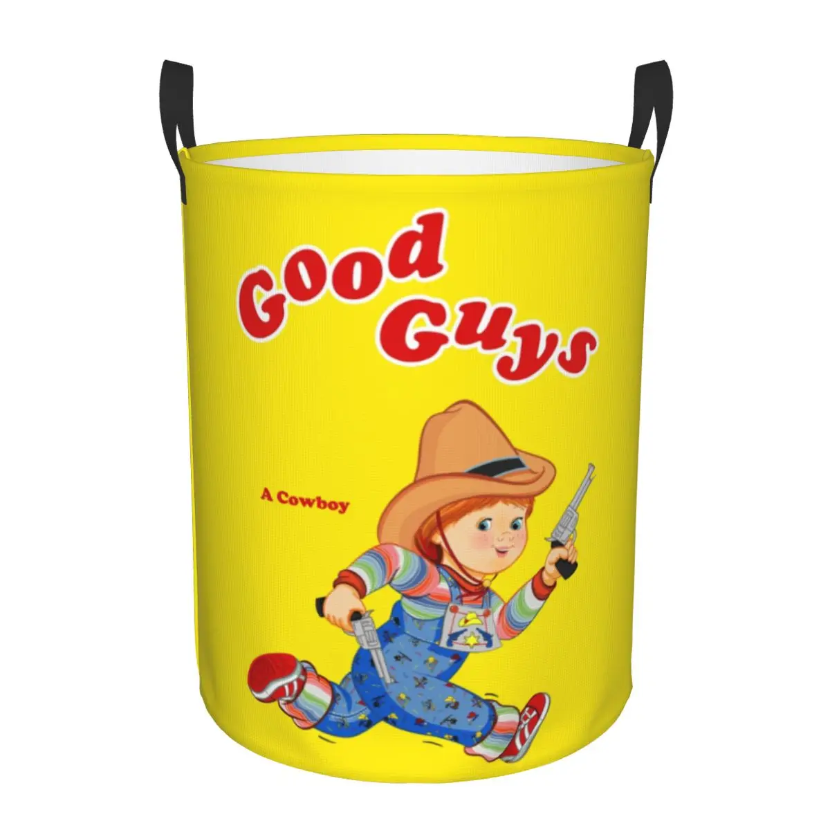 Good Guys Cowboy Laundry Hamper Large Storage Basket Child's Play Chucky Girls Boys Toy Organizer