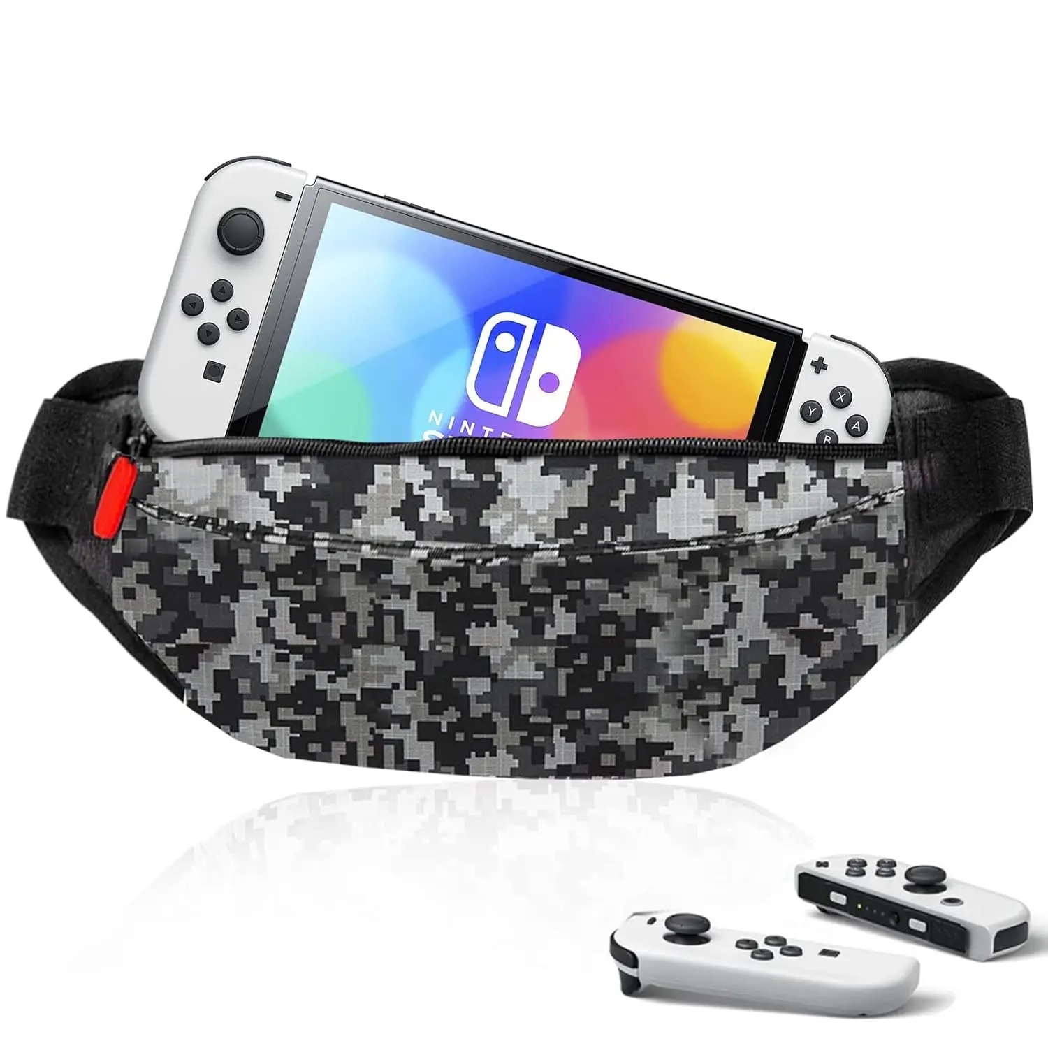 Travel Bag for Nintendo Switch / Switch OLED, Switch Bag for Dock Console, Joy-Con, Phone and Switch Accessories, Sling Crossbod