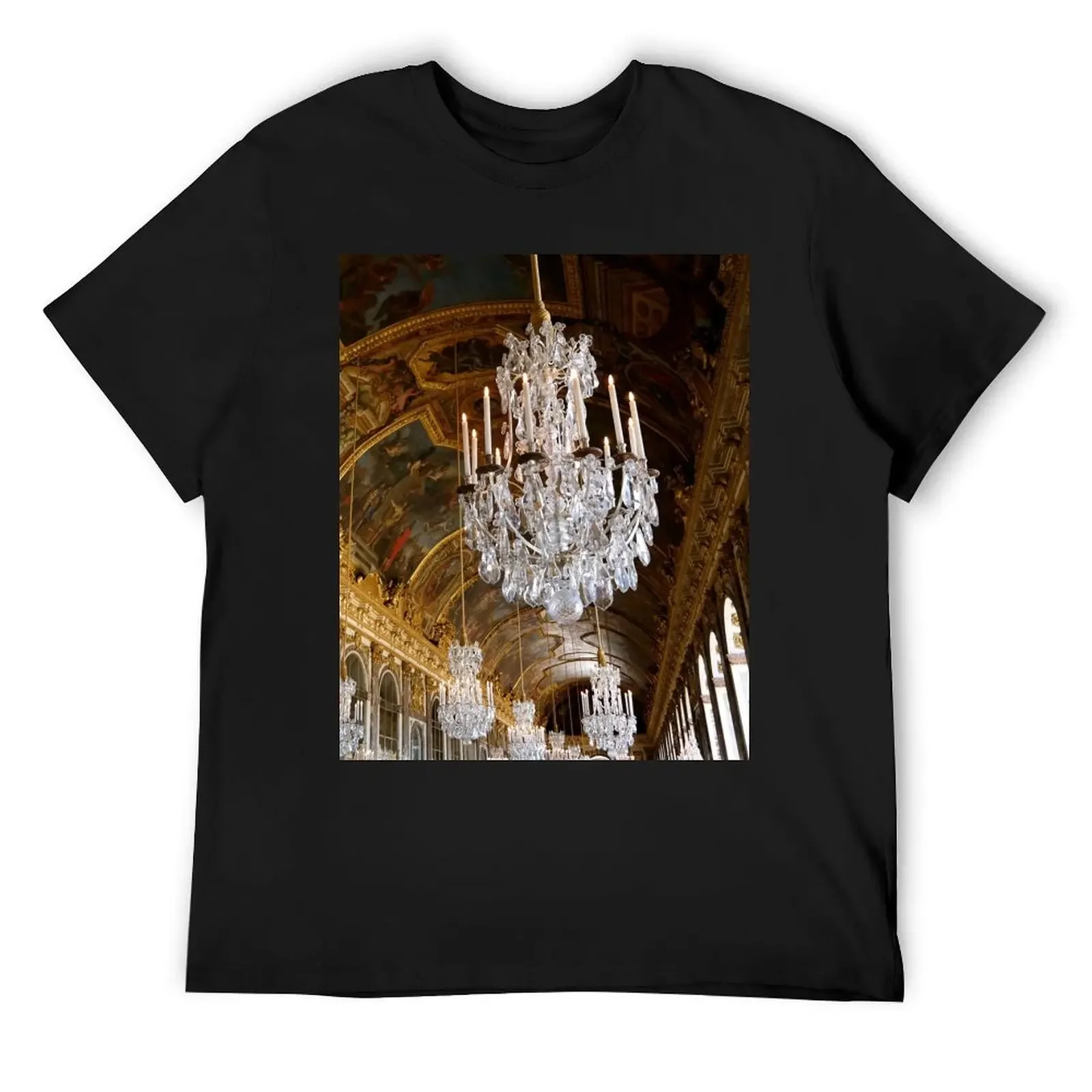 Hall of Mirrors, Versailles T-Shirt blue archive quick-drying cute clothes shirts graphic t shirt for men