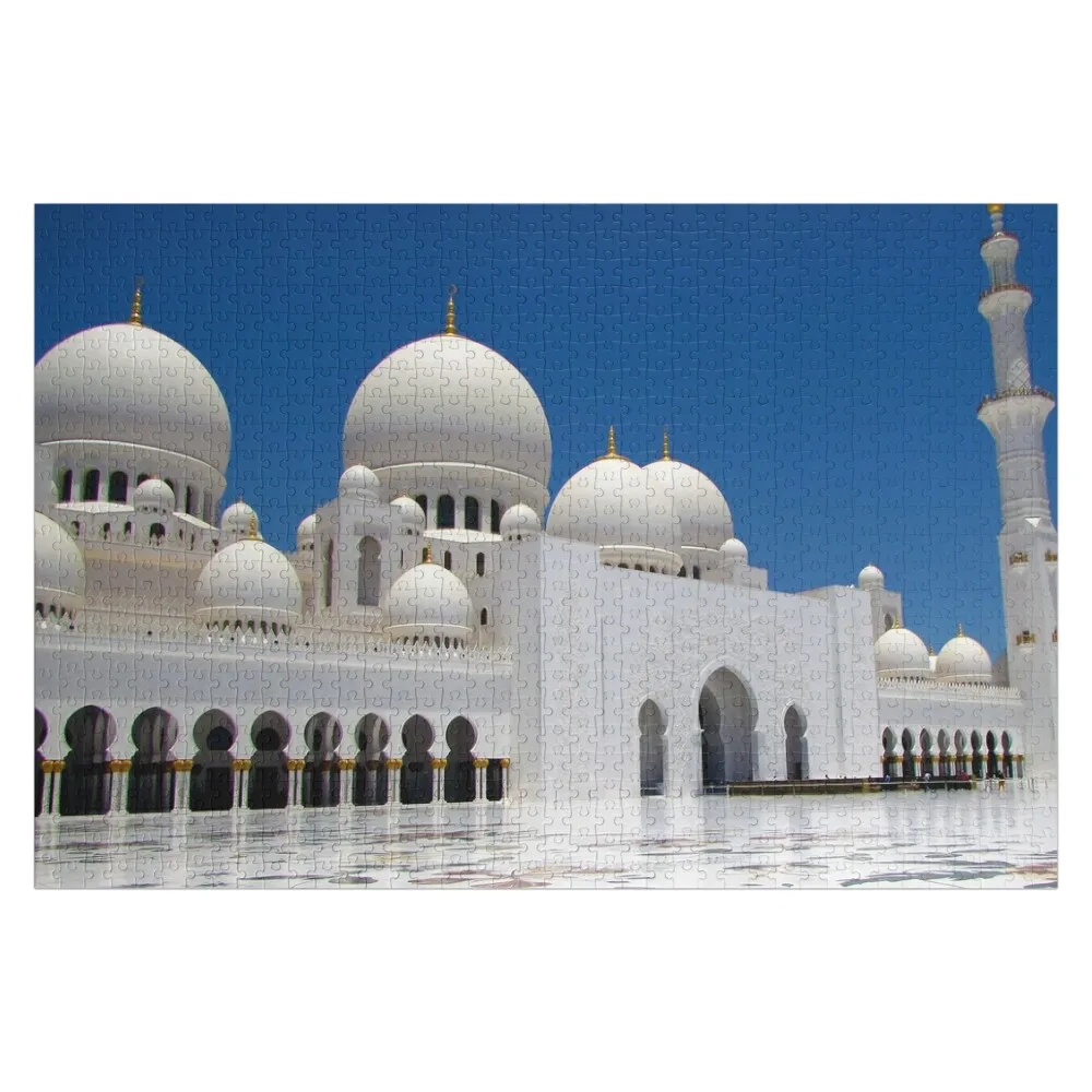 

Sheikh Zayed Grand Mosque Abu Dhabi Jigsaw Puzzle Diorama Accessories Woodens For Adults Personalised Name Puzzle