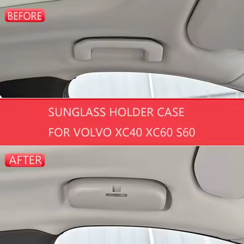 ABS Car Glasses Case Sunglass Holder Case for Volvo XC40 XC60 S60 Storage Box Auto Eyeglasses Accessories