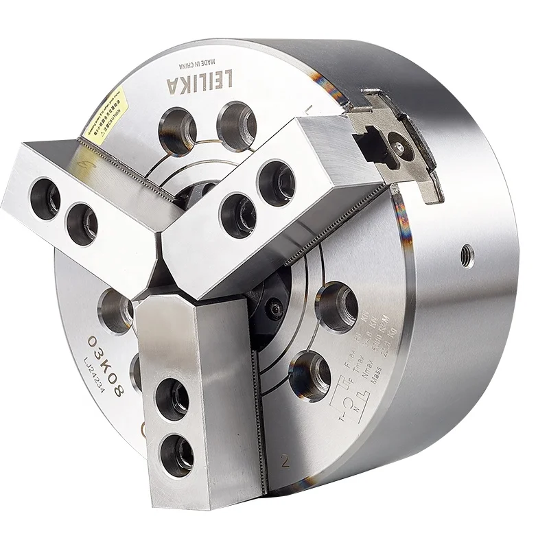 

3 Jaw 8inch Lathe Chuck Through Hole Hydraulic Chuck Power Chuck For CNC Lathe Machine LEILIKA Manufacturer