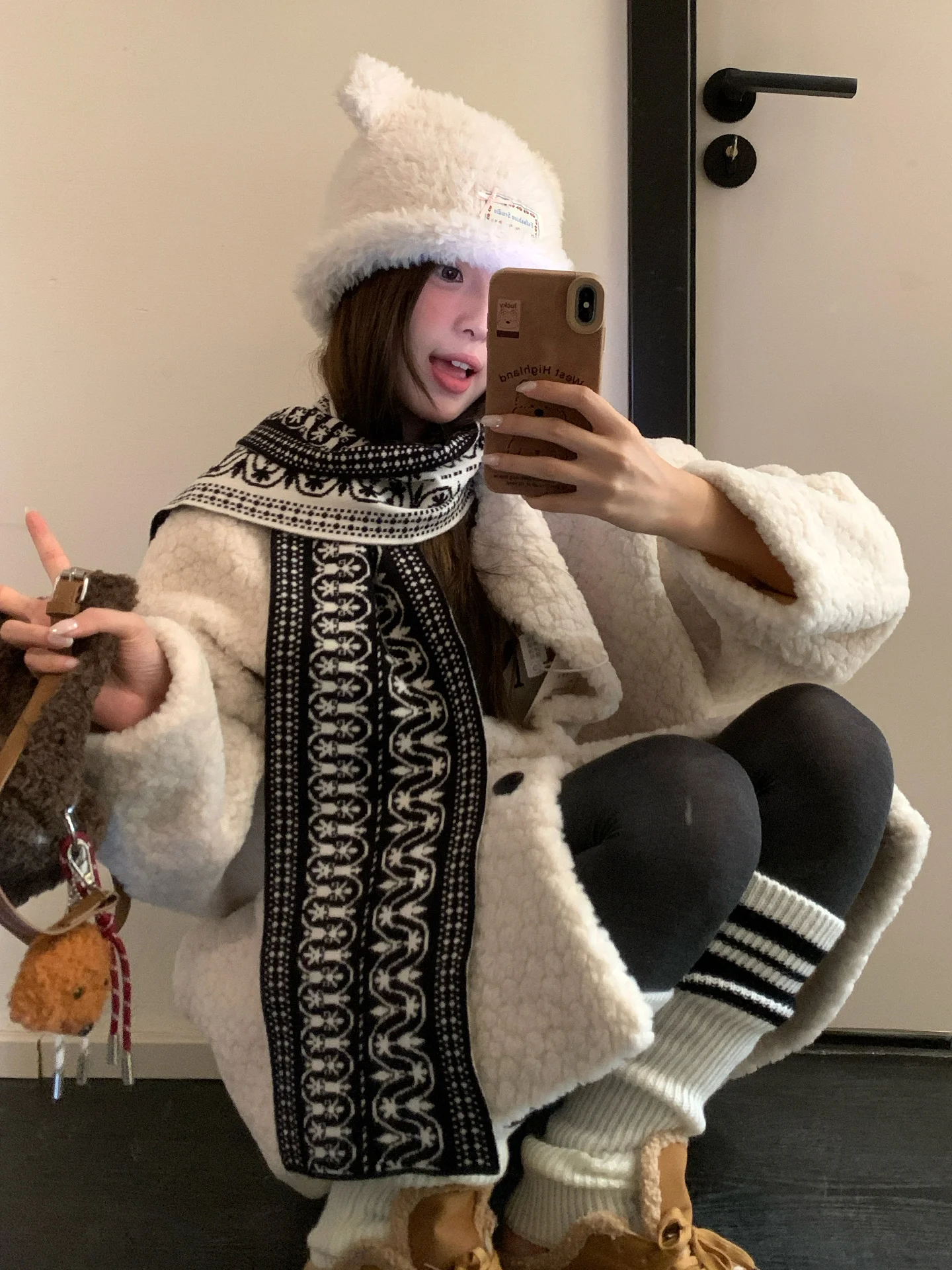 

Ретро литературный замок жаккардовый двусторонний тонкий вязаный шарф для женщин осенне-зимняя мода универсальный утеплитель для шеи