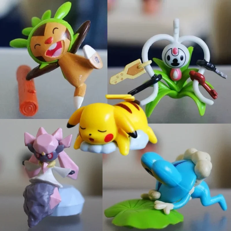 TAKARA TOMY Pokemon Collection 2014 Limited Edition 6 моделей Оригинальные редкие фигурки Diancie Pikachu Klefki Аниме Chespi...