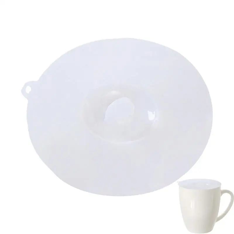 Safe Grade White Silicone Cup Cover Bowl Lid Heat-resistant Prevent Dust and Flies Universal Sealed Lids