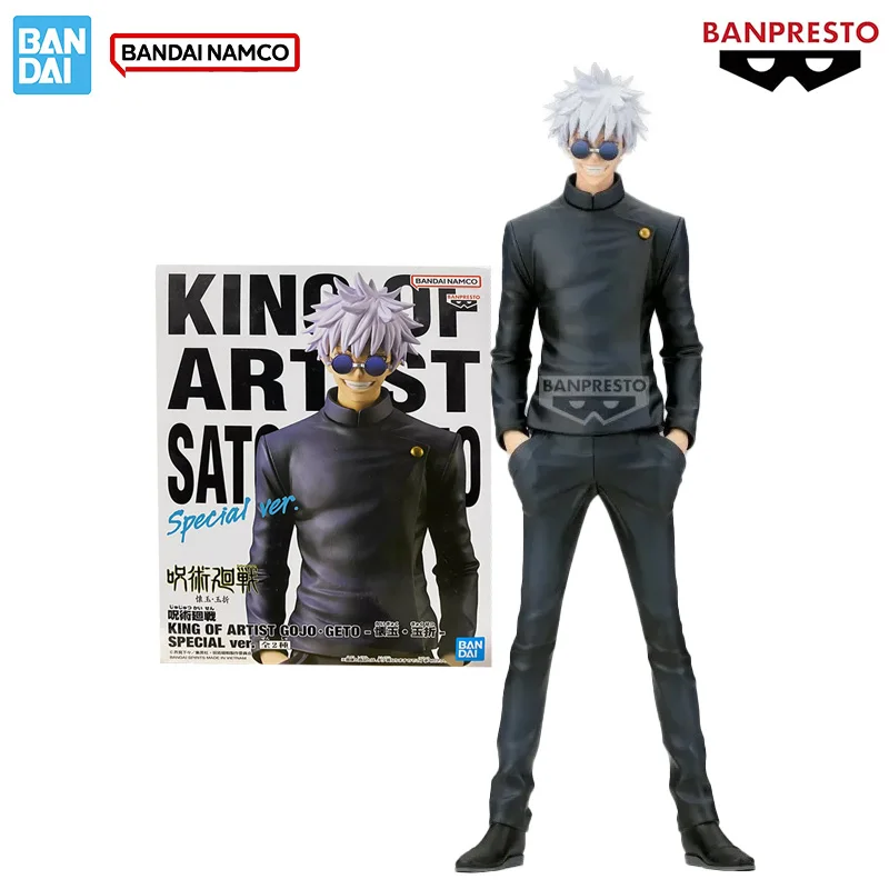 

Bandai натуральная Jujutsu Kaisen Banpresto KOA King Of Artist Gojo Satoru аниме фигурка модель настольная коллекция игрушки подарки для детей