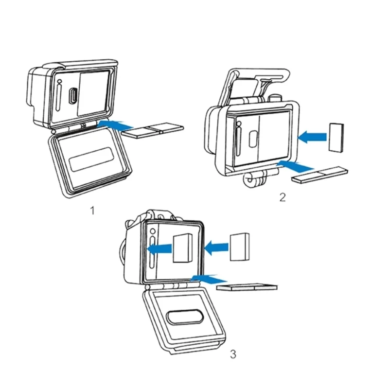 20CB 12 Teile/los Anti-Fog-Einsätze Anti Nebel Recycle Trocknen Einsätze für 10 9 8 7 6 5 4 3 + 3 Action Kamera Zubehör