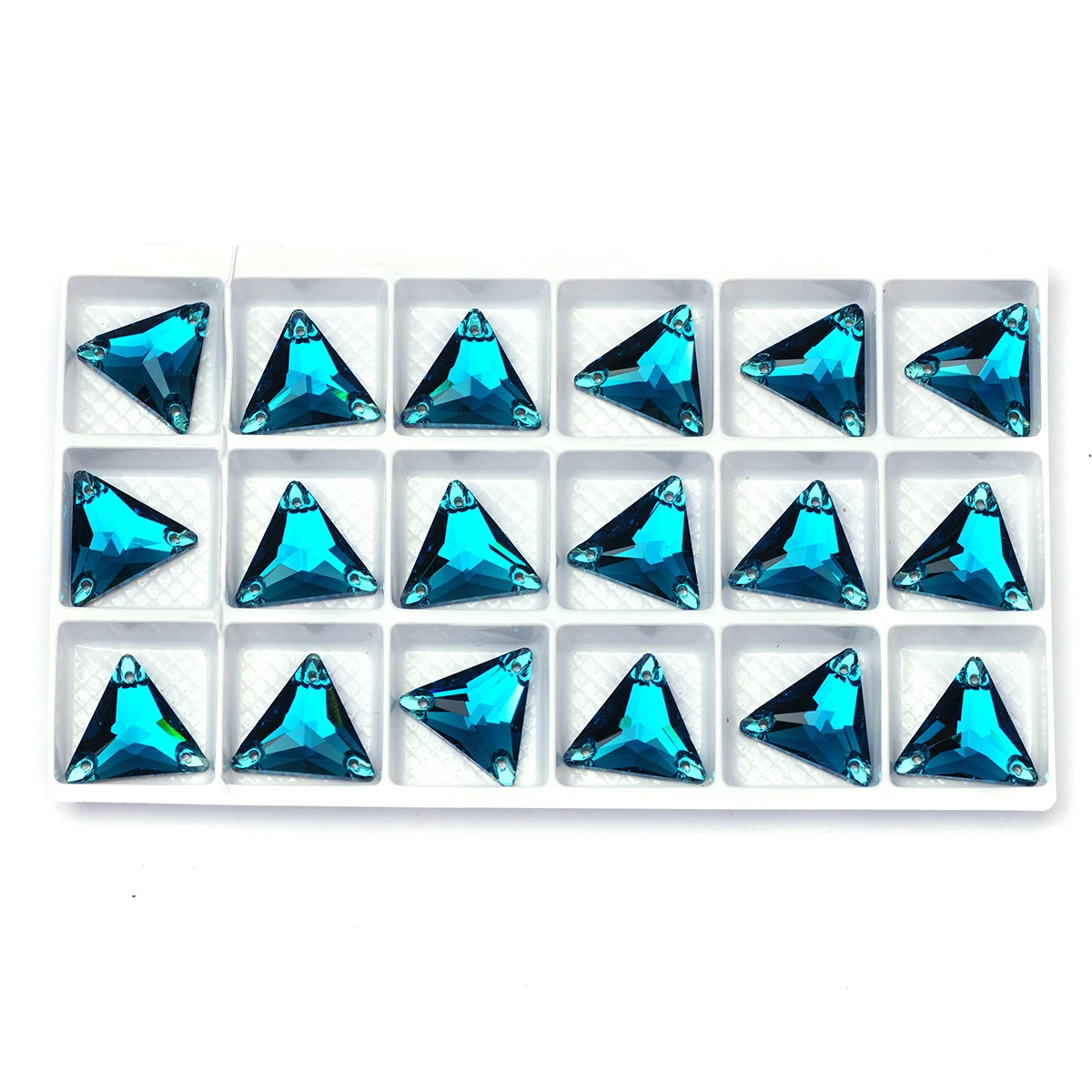 PUBRILEX Blaue Zirkon-Strasssteine im Vorteilspack, Funkelnde Glitzersteine mit abgeschrägten Kanten für Modekleidung und Schmuck – Detail 11