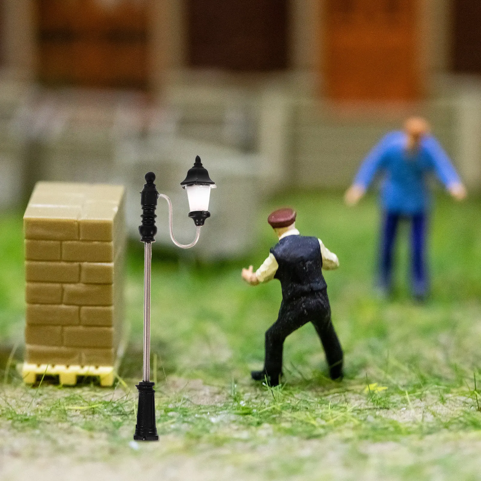 

3Pcs Miniature Street Light Yard Lamp Exquisite Mini Garden Decor DIY Tiny House Landscape Lighting Park Scene Accessory