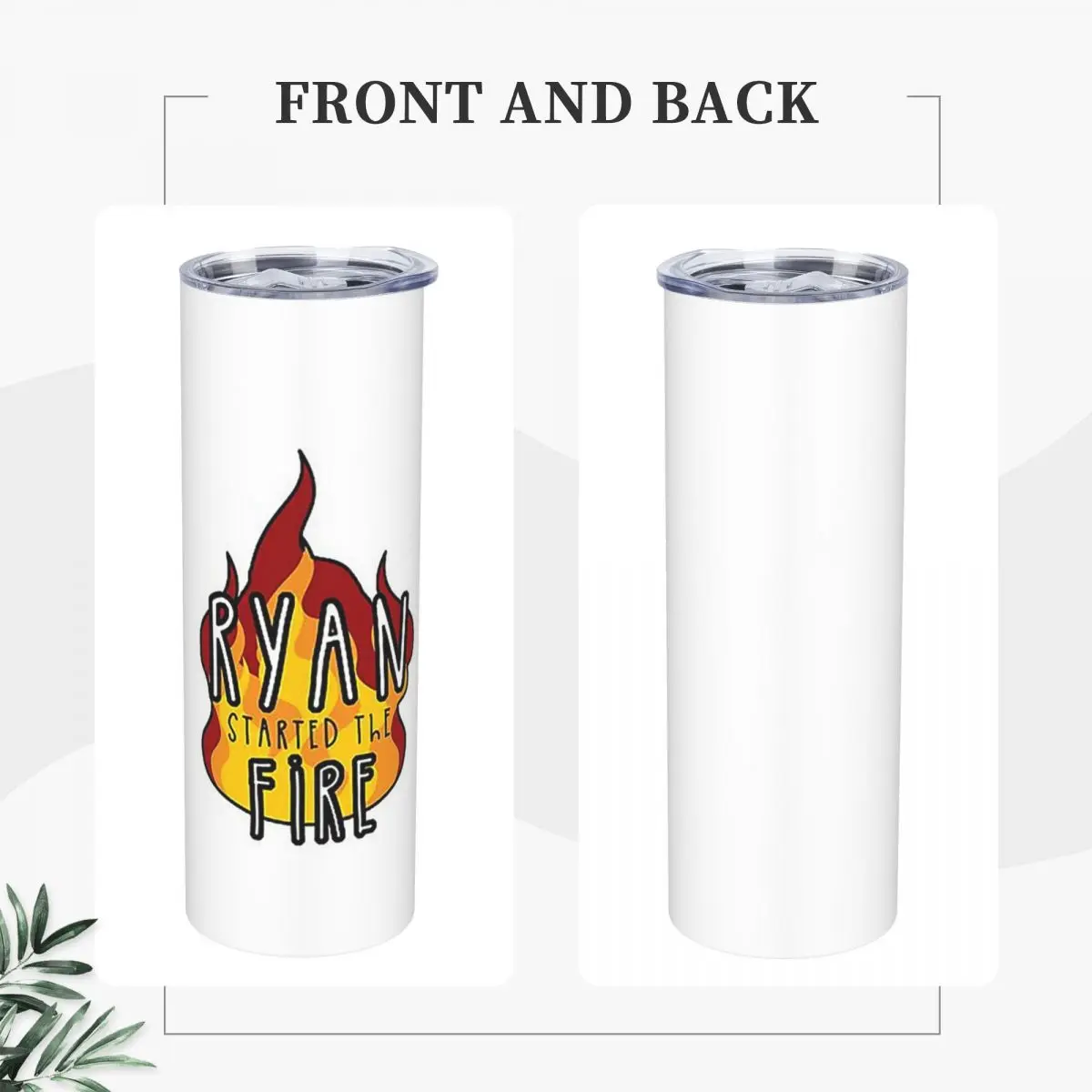 Ryan Started The Fi Stainless Steel Tumbler Vacuum Insulated Mug Thermal Cold Cups Straws With Lid 20oz