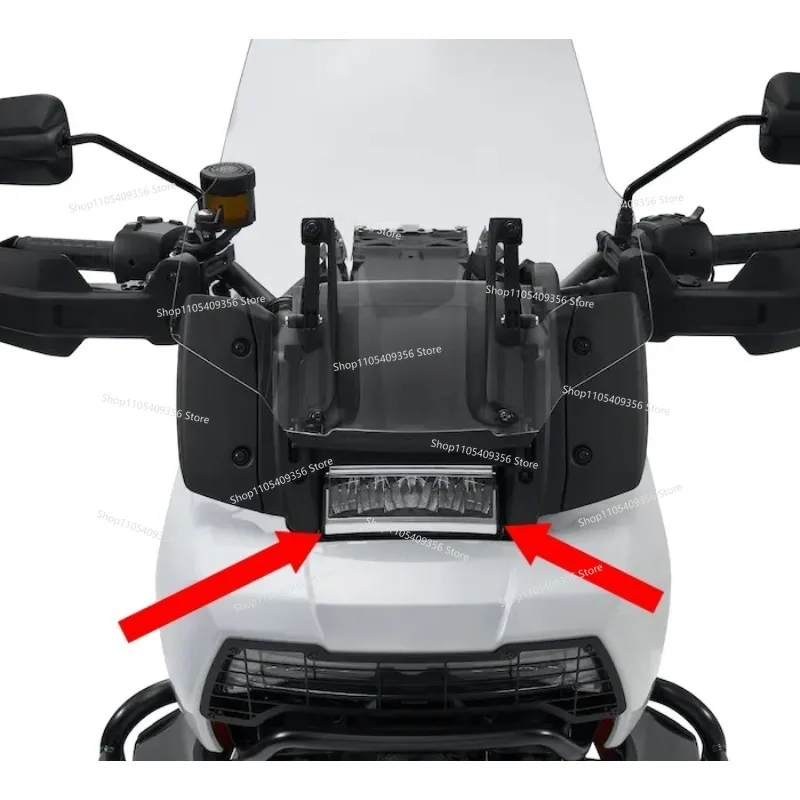 For Harley Pan American ADV Modified Adaptive Led Headlights RA1250 Front Bar with Led Auxiliary Lights