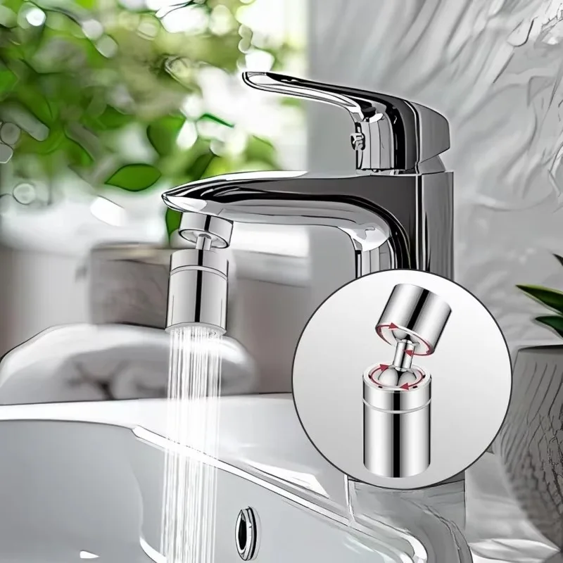 Kitchen Sink Faucet Spray Head Filter Splash Proof Adapter for Washbasin - Water Saving And Efficient Filtration image 4