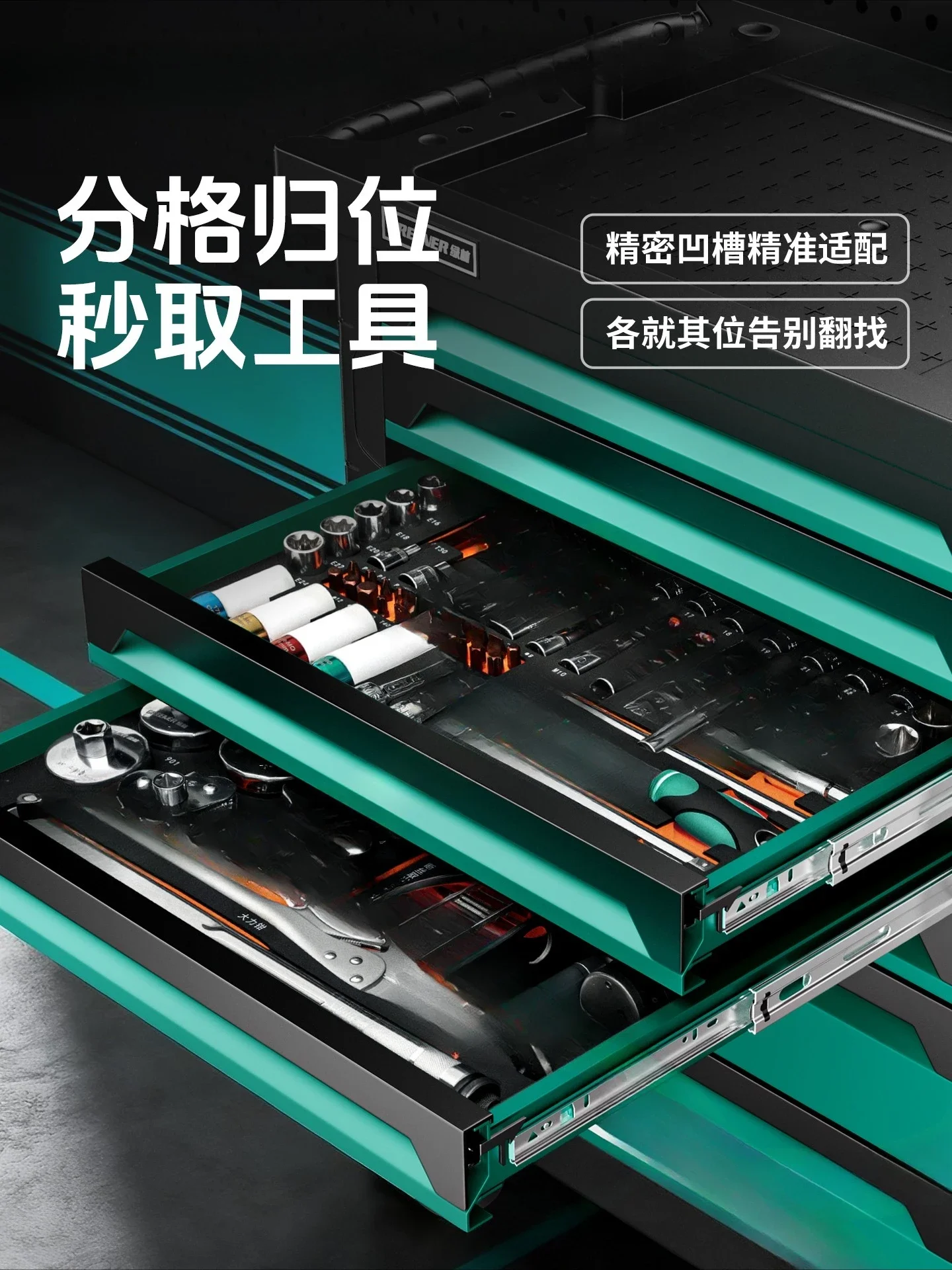 Auto repair tool car set, full set of maintenance multi-functional workshop, mobile tool box car parts