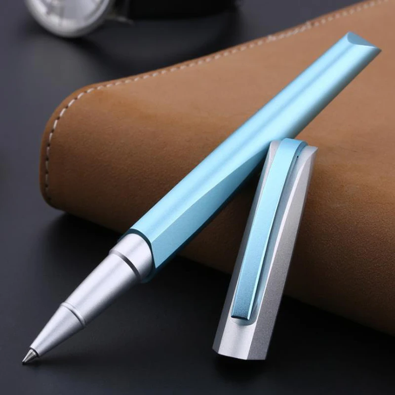 

Picasso 960 Blue Aluminum Barrel Beauty Of Riemann Cutting Roller Ball Pen Refillable Ink Pen Luxurious Writing Gift Pen Set