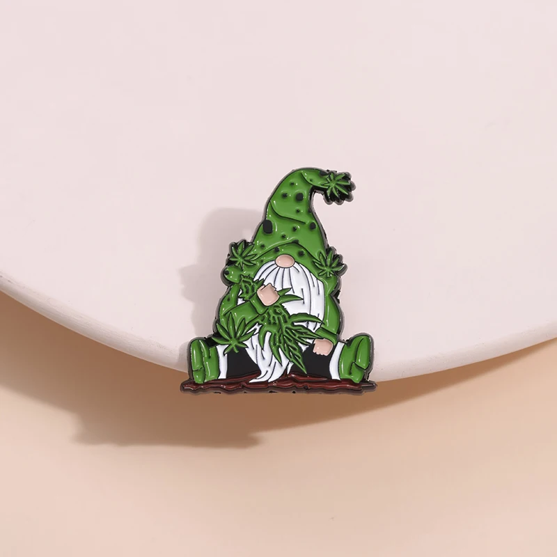 دبابيس قزم من المينا للأطفال ، نبات مخصص ، ورقة قيقب ، شارات طية صدر السترة ، مجوهرات مضحكة ، مجوهرات خضراء ، هدية لطيفة للأصدقاء