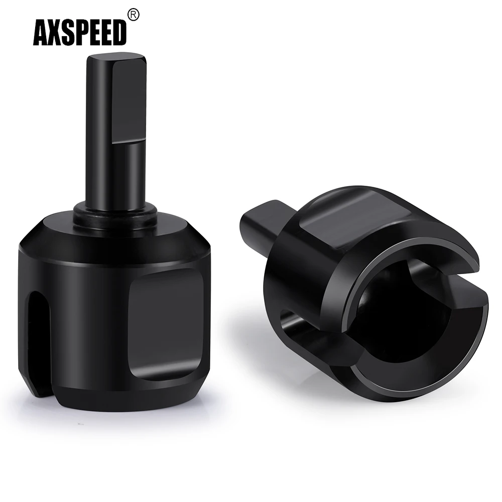 AXSPEED 2pcs Steel Differential Cup Diff Cup Front Rear CVD for 1/10 RC Car Tamiya TT01 TT02 Upgrade Parts